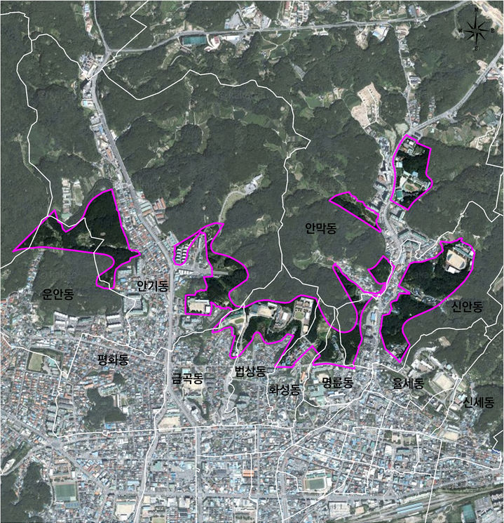[안동=뉴시스] 안동시 '저층 주거지역 활성화' 지구단위계획수립 대상지 (사진=안동시 제공) 2025.07.04. photo@newsis.com *재판매 및 DB 금지