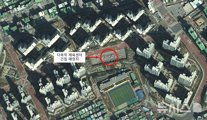 [성남=뉴시스] 경기 성남시 중원구 금광동 1012번지 다목적 체육센터 건립 예정지. (사진=성남시 제공) 2025.07.04. photo@newsis.com