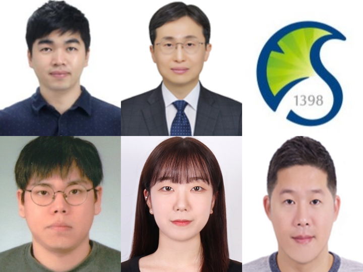 (왼쪽부터)성균관대 손동희 교수, 서울대 김대형 교수, 성균관대 강규민 김예원 박사과정생 및 세종대 구자훈 교수. (사진=성균관대 제공) *재판매 및 DB 금지