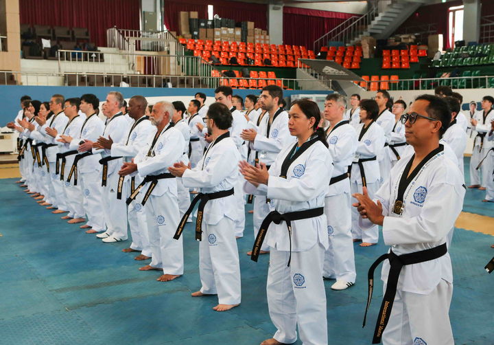 [서울=뉴시스] 외국인 국제태권도사범 교육. (사진 = 국기원 제공) *재판매 및 DB 금지