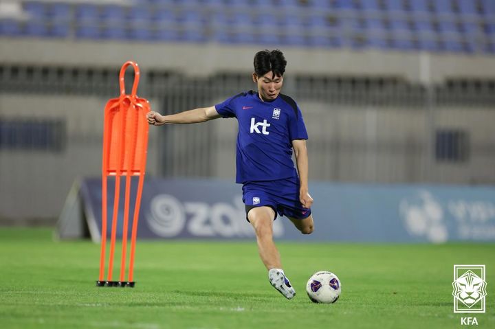 [서울=뉴시스] 독일 프로축구 분데스리가 마인츠의 홍현석. (사진=대한축구협회 제공) *재판매 및 DB 금지