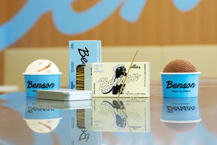 [서울=뉴시스]아이스크림 브랜드 '벤슨(Benson)'은 지난 1일 여의도에 위치한 더현대 서울에 팝업스토어를 열었다.(사진=베러스쿱크리머리 제공) *재판매 및 DB 금지