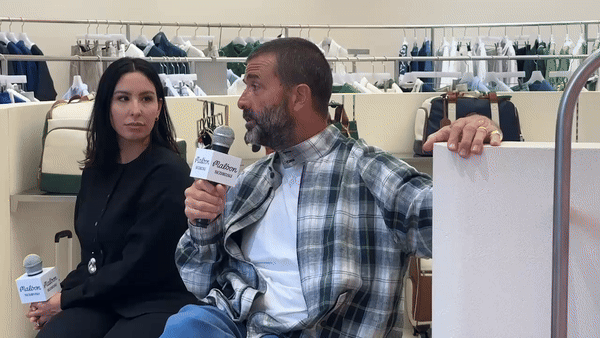 말본골프 창업자 스티브 말본과 에리카 말본이 4일 서울 성동구 성수동에 오픈한 '말본 성수'에서 기자간담회를 하고 있다. *재판매 및 DB 금지 *재판매 및 DB 금지