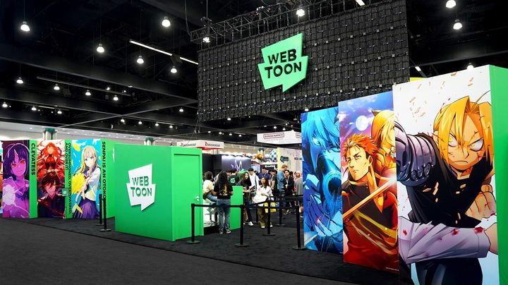 [서울=뉴시스] 웹툰 엔터테인먼트가 지난 3일부터 6일(현지 시간)까지 미국 로스앤젤레스 컨벤션 센터에서 열린 'LA 애니메 엑스포'에 참가해 애니메이션 특별 상영회, 작가 사인회 등을 진행했다고 7일 밝혔다. (사진=네이버웹툰 제공) 2025.07.07. photo@newsis.com *재판매 및 DB 금지