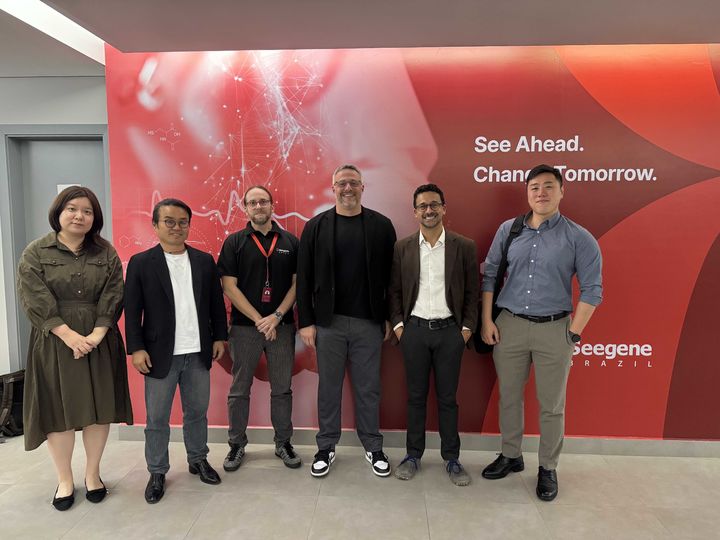 [서울=뉴시스] 노을은 씨젠 브라질(Seegene Brazil)과 자사의 인공지능(AI) 기반 자궁경부암 솔루션 '마이랩 CER(miLabTM CER)'의 현지 도입을 위한 양해각서(MOU)를 체결했다고 7일 밝혔다. (사진=노을 제공) 2025.07.07. photo@newsis.com *재판매 및 DB 금지