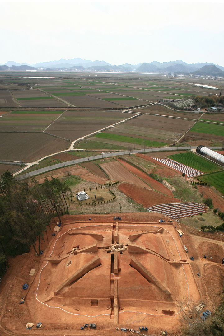 [서울=뉴시스] 옥야리 장동 방대형 고분 (사진=국가유산청 제공) 202507.07. photo@newsis.com *재판매 및 DB 금지