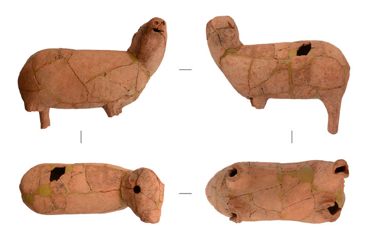 [서울=뉴시스]  내동리 쌍무덤 출토 동물형상 토제품 (사진=국가유산청 제공) 202507.07. photo@newsis.com *재판매 및 DB 금지