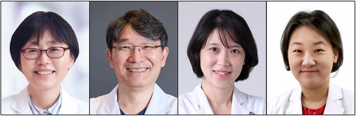 [서울=뉴시스] 제14회 광동 암학술상 수상자. 왼쪽부터 기초의학 부문 서울의대 내분비대사내과 박영주 교수·고려의대 내분비내과 김신곤 교수, 임상의학 부문 연세암병원 종양내과 김효송 교수, 다수 논문 발표 부문 서울의대 예방의학교실 신애선 교수. (사진=광동제약 제공) 2025.07.07. photo@newsis.com *재판매 및 DB 금지