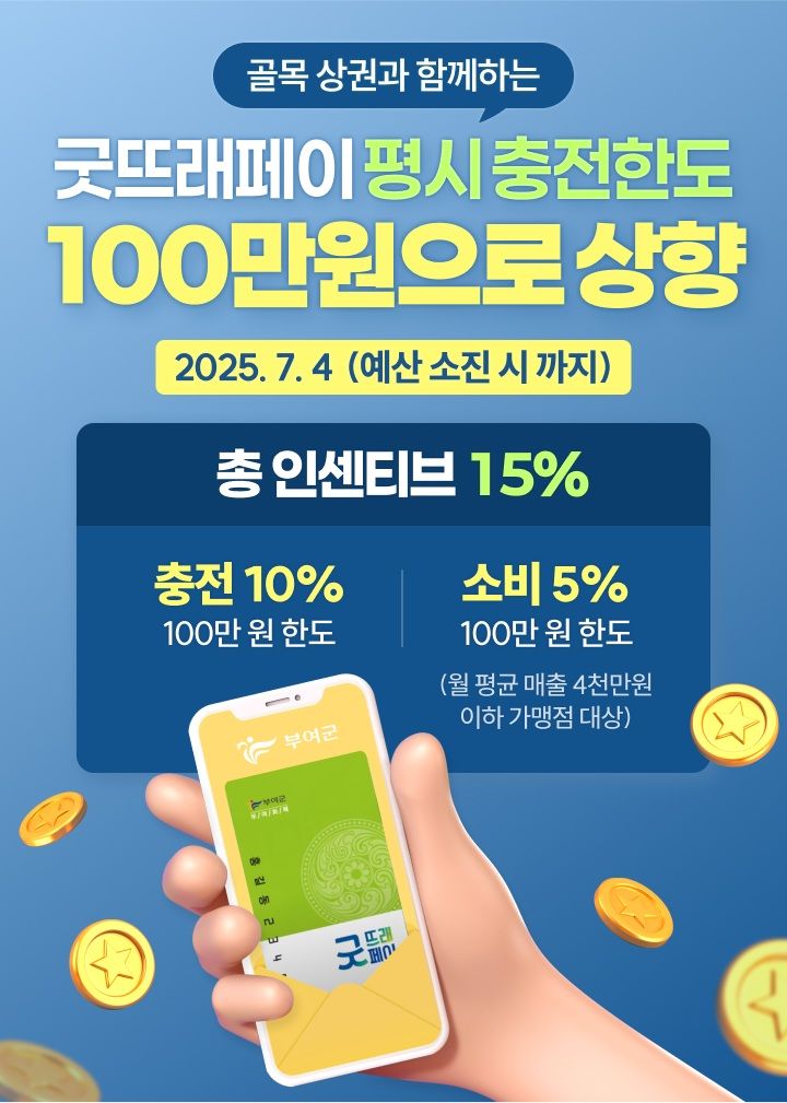 [부여=뉴시스] 부여군 굿뜨래페이 홍보문. *재판매 및 DB 금지