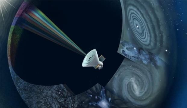 역사상 최초로 102가지 파장으로 우주를 지도화할 스피어엑스 일러스트 이미지. (사진=천문연 제공) *재판매 및 DB 금지