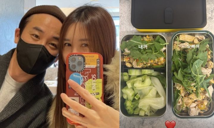 [서울=뉴시스] 배우 엄태웅의 아내이자 발레무용가 윤혜진이 부부의 건강 도시락을 공개했다. (사진=윤혜진 인스타그램 캡처) 2025.07.07. photo@newsis.com&nbsp; *재판매 및 DB 금지