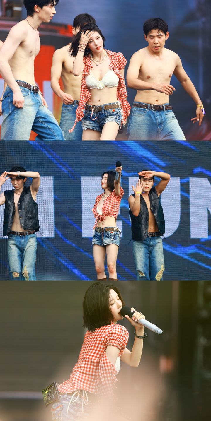 [서울=뉴시스] 가수 권은비가 '워터밤 여신' 위엄을 입증했다. (사진=더블앤 제공) 2025.07.07. photo@newsis.com *재판매 및 DB 금지