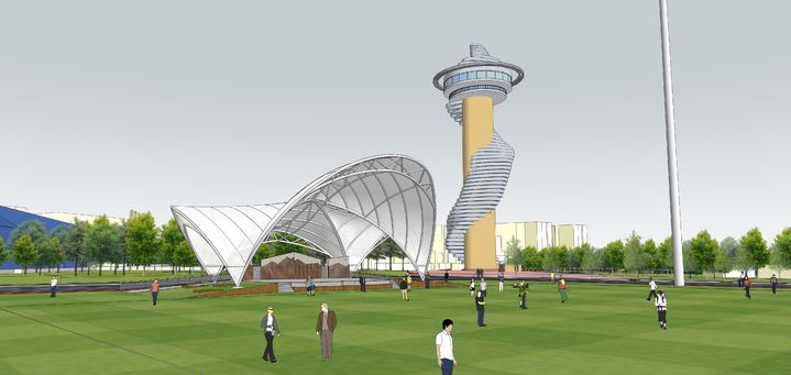 [속초=뉴시스] 속초 엑스포 잔디광장 막구조 조감도.(사진=속초시 제공)photo@newsis.com *재판매 및 DB 금지