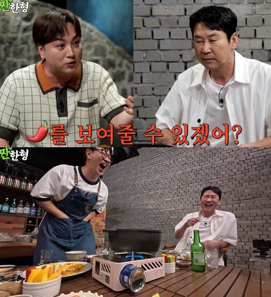 [서울=뉴시스] 개그맨 황제성이 MC 신동엽과의 19금 일화를 공개했다. (사진=유튜브 채널 '짠한형신동엽' 캡처) 2025.07.08. photo@newsis.com  *재판매 및 DB 금지