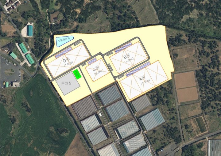 [제주=뉴시스] 제주 지역특화 임대형 스마트팜 도면. (사진=제주도 제공) 2025.07.08. photo@newsis.com *재판매 및 DB 금지