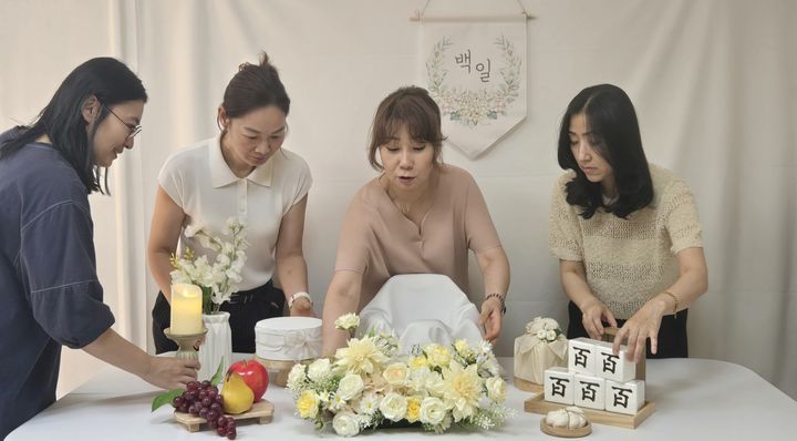 [광주=뉴시스] 백일·돌 상차림 무료 대여 세트. (사진=광주 남구 제공) 2025.07.08. photo@newsis.com *재판매 및 DB 금지