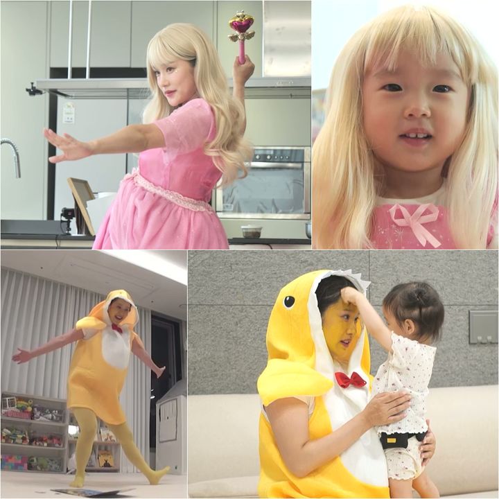 [서울=뉴시스] 오는 9일 KBS 2TV 예능 프로그램&nbsp; ‘슈퍼맨이 돌아왔다’에서는 어린이 영상 제작자 헤이지니가 다양한 분장을 선보인다. (사진=KBS 2TV) 2025.07.08. photo@newsis.com *재판매 및 DB 금지