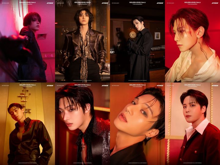 [서울=뉴시스] KQ엔터테인먼트는 공식 소셜미디어를 통해 에이티즈 미니 12집 '골든 아워: 파트 3 인 유어 판타지 에디션'(GOLDEN HOUR : Part.3 In Your Fantasy Edition) 앨범 포토를 7~8일 공개했다. (사진= KQ엔터테인먼트) 2025.07.08. photo@newsis.com *재판매 및 DB 금지