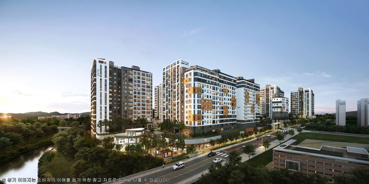 [서울=뉴시스] 계룡건설이 인천 검단신도시에 짓는 '엘리프 검단 포레듀' 투시도. 2025.07.09. (자료=계룡건설 제공) photo@newsis.com&nbsp; *재판매 및 DB 금지