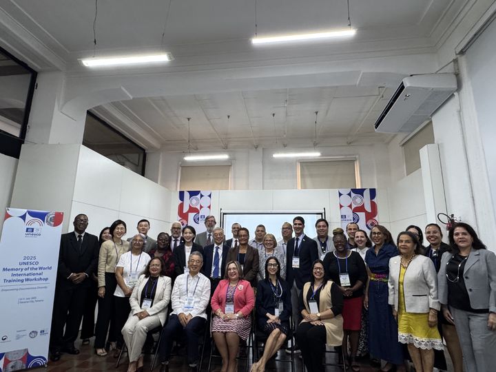 [서울=뉴시스] 8일(현지시간) 파나마 수도 파나마시티에서 열린 '2025 유네스코 세계기록유산 국제 역량강화 훈련(워크숍) 개회식' (사진=국가유산청 제공;0 2025.07.09. photo@newsis.com *재판매 및 DB 금지