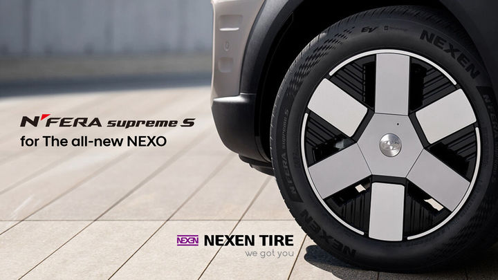 [부산=뉴시스] 넥센타이어는 현대자동차의 차세대 수소전기차 '디 올 뉴 넥쏘(The all-new NEXO)'에 '엔페라 슈프림 S'를 신차용 타이어(OE)로 공급한다. (사진=넥센타이어 제공) 2025.07.09. photo@newsis.com *재판매 및 DB 금지