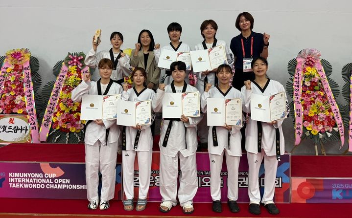 [청주=뉴시스] 청주시청 여자 태권도부. photo@newsis.com *재판매 및 DB 금지