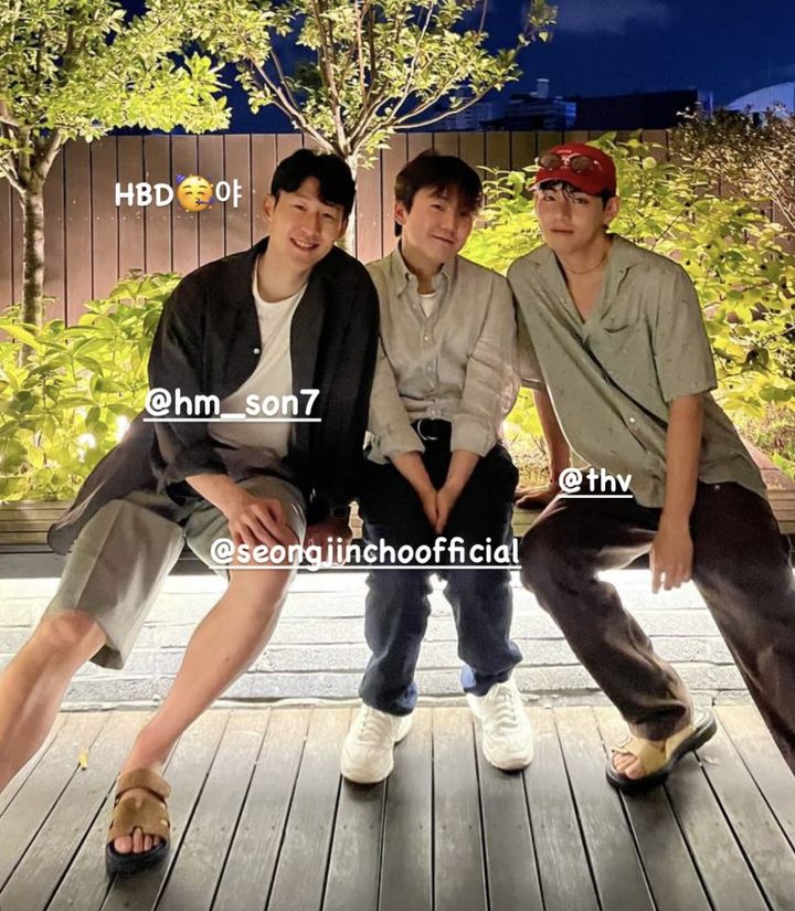 [서울=뉴시스] 손흥민, 조성진, 뷔. (사진 = 인스타그램 캡처) 2025.07.09 photo@newsis.com *재판매 및 DB 금지