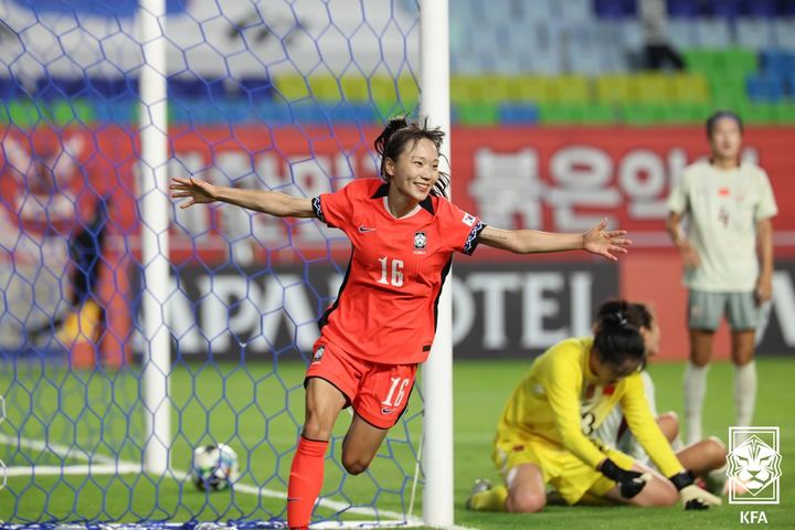 [서울=뉴시스] 여자 축구 대표팀의 장슬기. (사진=대한축구협회 제공) *재판매 및 DB 금지