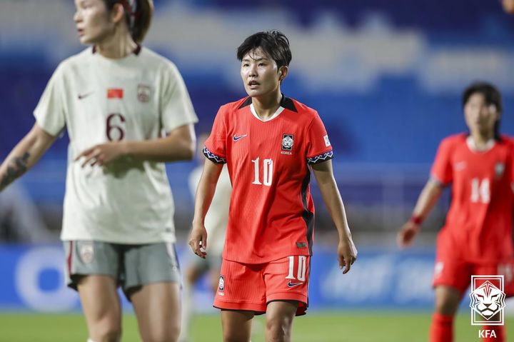 [서울=뉴시스]여자축구 간판 지소연. (사진=대한축구협회 제공)