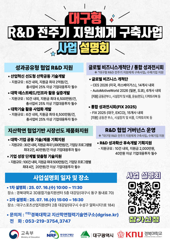 [대구=뉴시스]경북대 '대구형 R&D 전주기 지원체계 구축사업' 본격화(사진=경북대 제공) photo@newsis.com *재판매 및 DB 금지