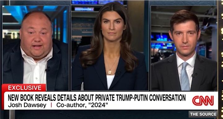 [서울=뉴시스] CNN 방송이 9일 도널드 트럼프의 모스크바, 베이징 폭격 내용이 담긴 저서의 공동 저자들과 인터뷰를 방영하고 있다.(출처: CNN 방송화면 캡처) 2025.07.10. *재판매 및 DB 금지