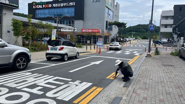 [계룡=뉴시스]계룡시는 교통혼잡 해소와 주민 안전 강화를 위해 대실 하나로마트 주변 일부 구간에 대해 일방통행을 추진한다. 2025. 07. 10 photo@newsis.com *재판매 및 DB 금지