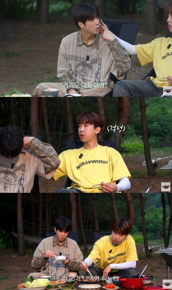 [서울=뉴시스] 가수 정동원과 임영웅이 허심탄회한 대화를 나눴다. (사진=유튜브 채널 '정동원' 캡처) 2025.07.11. photo@newsis.com  *재판매 및 DB 금지