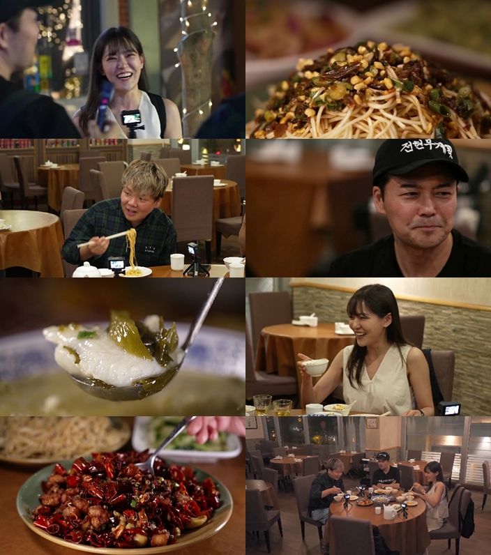 [서울=뉴시스] 11일 오후 9시 10분 방송하는 MBN·채널S '전현무계획2'에서는 방송인 전현무·여행 유튜버 곽준빈이 '두 번째 해외 길바닥'으로 홍콩에 가 현지에서 일하고 있는 박은영을 '먹친구'로 만난다. (사진=MBN '전현무계획2' 제공) 2025.07.11. photo@newsis.com *재판매 및 DB 금지
