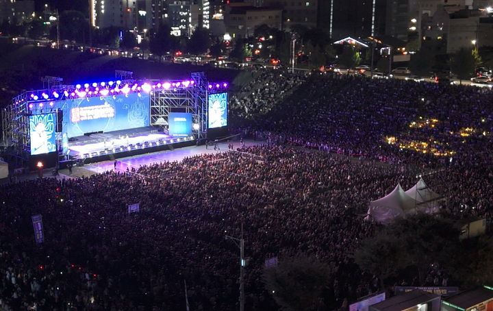 [공주=뉴시스] 제70회 백제문화제 개막식 모습.(사진=공주시 제공).2025.07.11.photo@newsis.com. *재판매 및 DB 금지