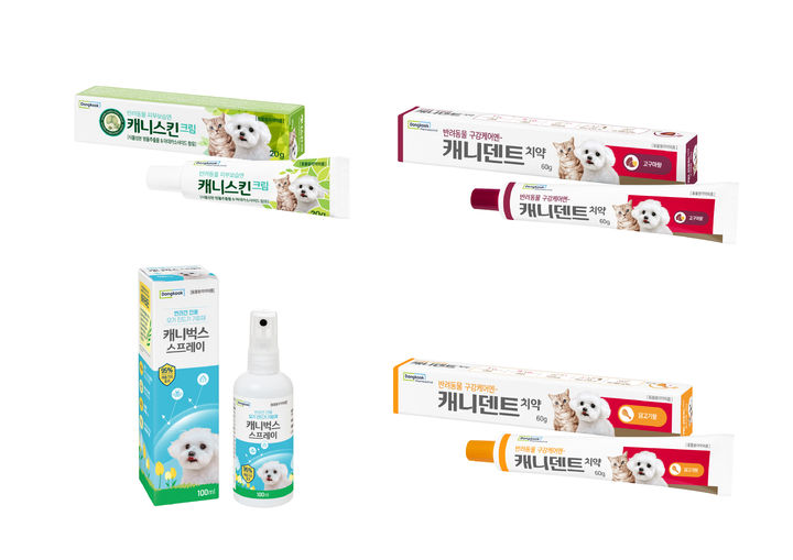 [서울=뉴시스] 동국제약은 반려동물 건강을 위한 '캐니시리즈' 3종을 출시했다고 11일 밝혔다. (사진=동국제약 제공) 2025.07.11. photo@newsis.com *재판매 및 DB 금지