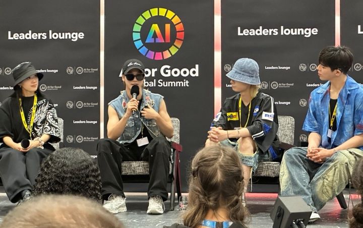 [서울=뉴시스] 청각장애 아이돌 그룹 '빅오션'이 지난 9∼10일(현지시간) 스위스 제네바에서 열린 국제전기통신연합(ITU) 'AI 포 굿'(AI for Good) 총회에 참석했다. (사진=파라스타엔터테인먼트 제공) 2025.07.11. photo@newsis.com *재판매 및 DB 금지