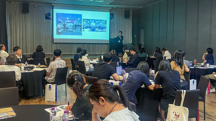 [대전=뉴시스]  한남대 '제2차 HNU 대입전형 이해를 위한 교사 연수' 모습. (사진=한남대 제공) *재판매 및 DB 금지