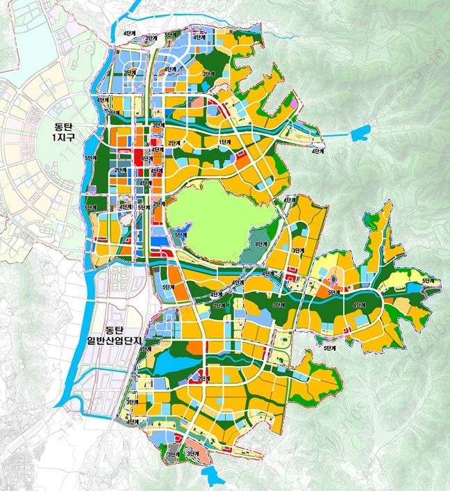 [화성=뉴시스] 경기 동탄2신도시 토지이용계획도. (사진=한국토지주택공사 오산통탄사업소 제공) 2025.07.11. .photo@newsis.com *재판매 및 DB 금지