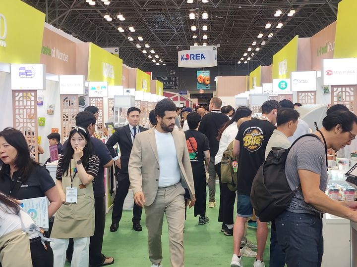 [무안=뉴시스] 미국 뉴욕 식품박람회. (사진 제공 = 전남도). 2025.07.13. photo@newsis.com *재판매 및 DB 금지