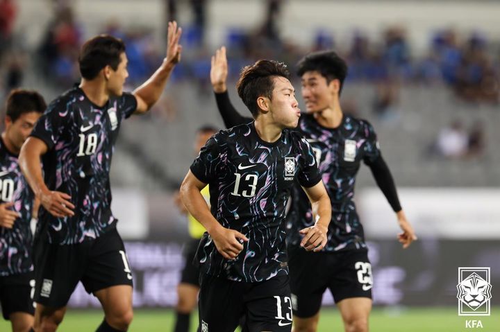 [서울=뉴시스] 축구 국가대표 미드필더 강상윤. (사진=대한축구협회 제공) 