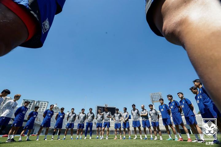 [서울=뉴시스] 훈련 중인 홍명보호. (사진=대한축구협회 제공) *재판매 및 DB 금지