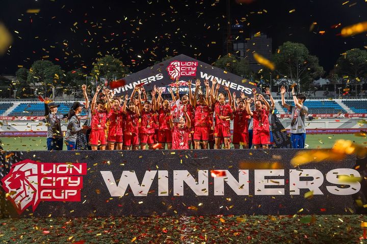 [서울=뉴시스]여자 U-15 축구대표팀, 해외 친선대회 3전 전승 우승. (사진=대한축구협회 제공)