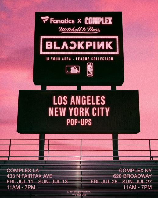 [서울=뉴시스] 그룹 '블랙핑크'가 미주 지역의 대표 스포츠팀들과 손잡고 특별한 컬래버레이션 상품을 선보인다. (사진=YG엔터테인먼트 제공) 2025.07.13. photo@newsis.com *재판매 및 DB 금지