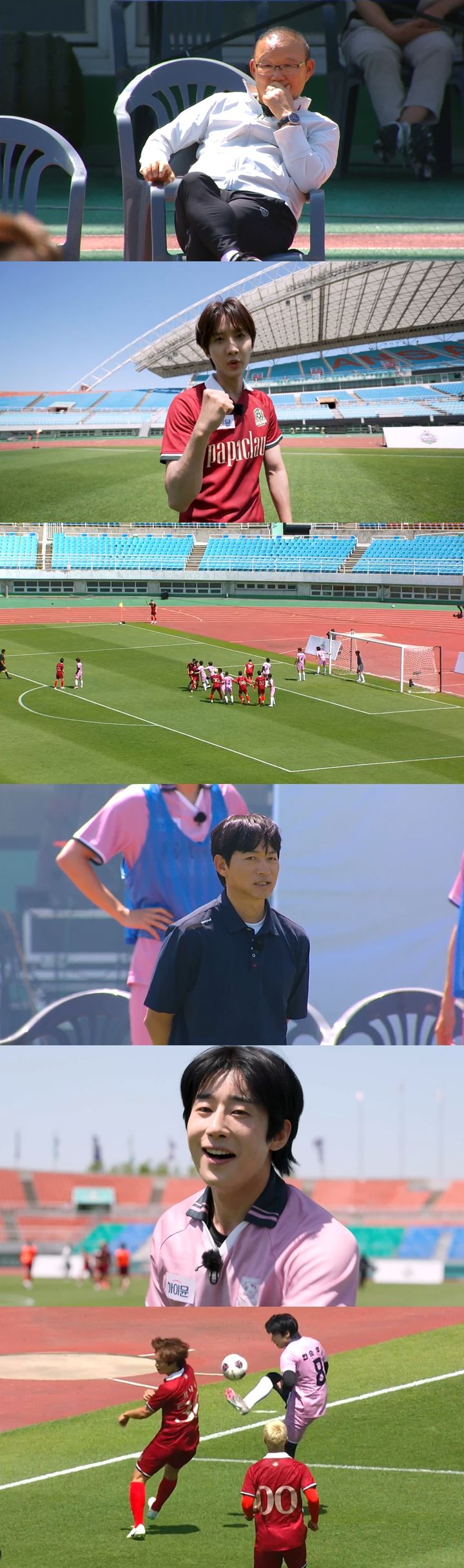 [서울=뉴시스] 13일 오후 7시 10분 방송되는 JTBC '뭉쳐야 찬다4' 15회에서 박항서의 'FC파파클로스'와 김남일의 '싹쓰리UTD'의 대결이 그려진다. (사진=JTBC '뭉쳐야 찬다4' 제공) 2025.07.13. photo@newsis.com *재판매 및 DB 금지