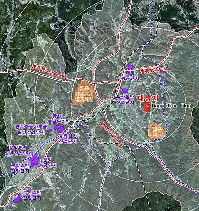 원주 태봉일반업단지 위치도. *재판매 및 DB 금지