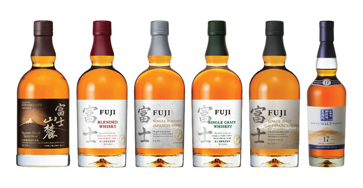 [서울=뉴시스] 하이트진로가 일본산 프리미엄 위스키 '후지' 시리즈 6종 라인업을 완성했다. (사진=하이트진로 제공)  *재판매 및 DB 금지
