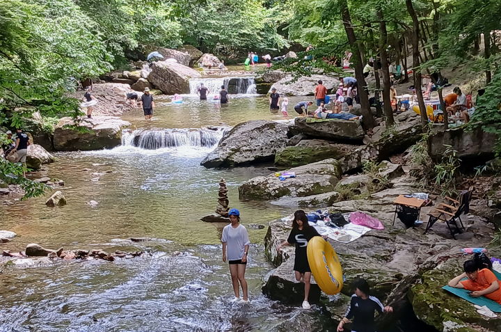 [순창=뉴시스] 순창 강천산군립공원 내 여름 계곡 풍경. *재판매 및 DB 금지