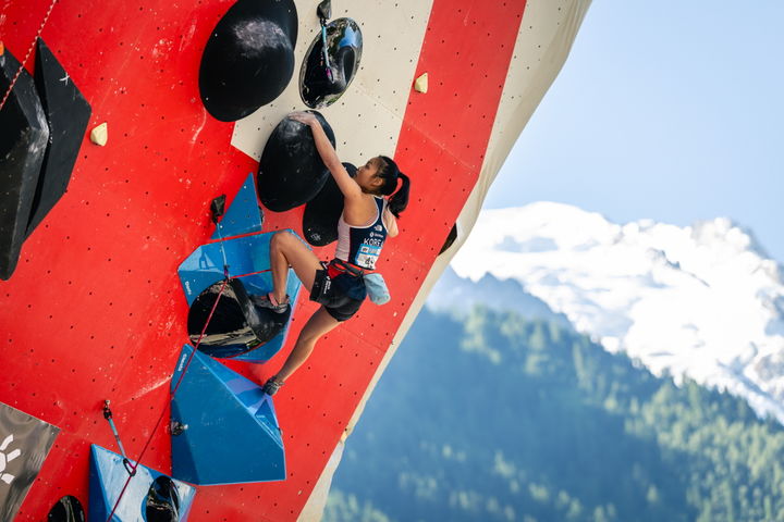 [서울=뉴시스] 스포츠클라이밍 서채현, 2025 국제스포츠클라이밍연맹(IFSC) 월드컵 11차 대회 리드 금메달. (사진=대한산학연맹 제공) *재판매 및 DB 금지