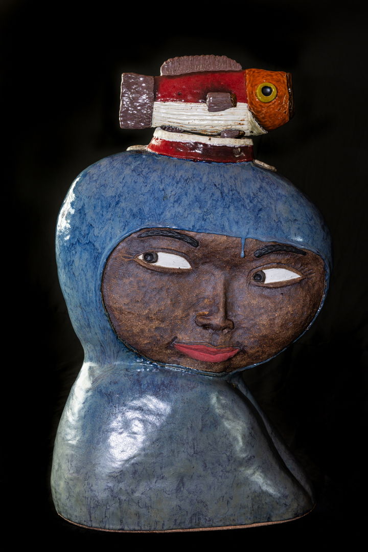 [제주=뉴시스] 제주해녀박물관 '바당질 해녀' 전시회 출품 작품. (사진=제주도 제공) photo@newsis.com *재판매 및 DB 금지